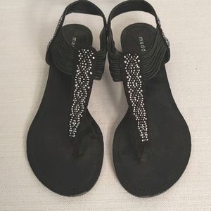 Madden Girl Teager Embellished Sandal, 7.5, EUC